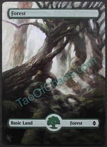 Altered Magic Card - Basic Land, Forest