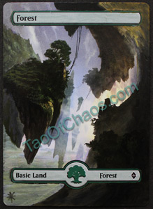 Altered Magic Card - Basic Land, Forest
