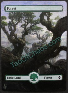 Altered Magic Card - Basic Land, Forest