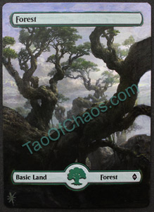 Altered Magic Card - Basic Land, Forest