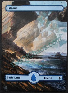 Altered Magic Card - Basic Land, Island