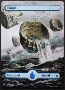 Altered Magic Card - Basic Land, Island