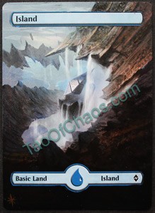 Altered Magic Card - Basic Land, Island